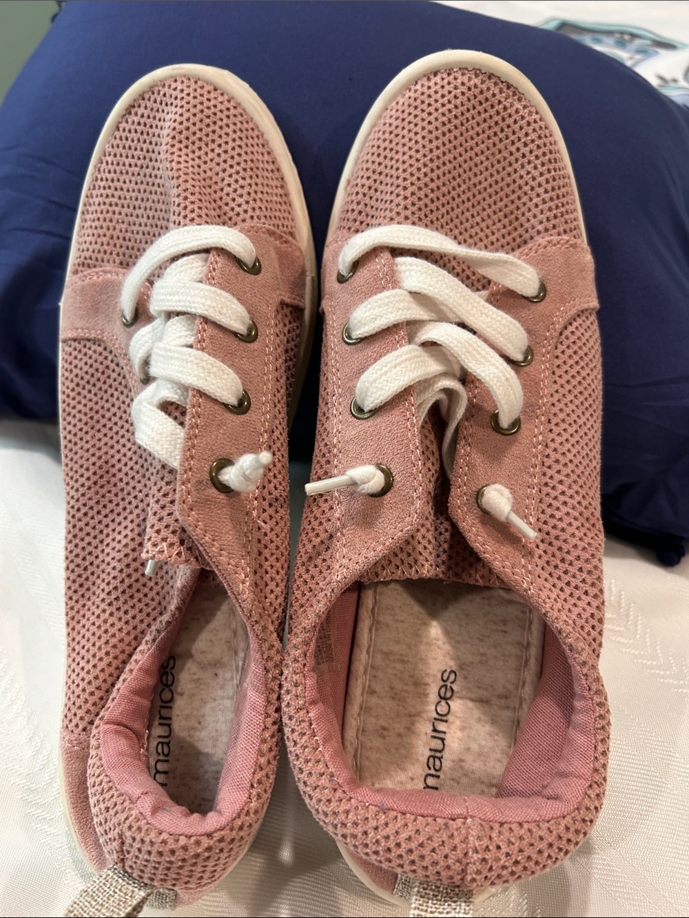 Maurices Rose Pink Women's Mesh Lace-Up Sneakers